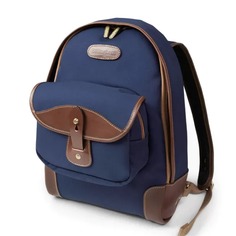 BILLINGHAM Sacs À Dos Photo-35 RUCKSACK Navy Canvas / Choco