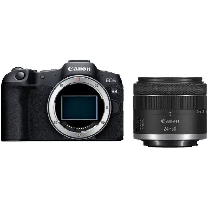 Canon Appareils Photo Hybrides-EOS R8+RF 24-50/4,5-6,3 IS STM