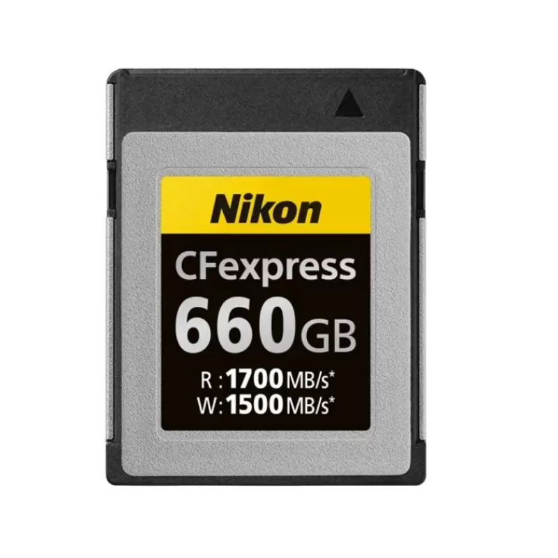 Nikon Stockages & Lecteurs | Stockages & Lecteurs-Carte mémoire CFexpress 660 GB Type B - Performances Ultimes