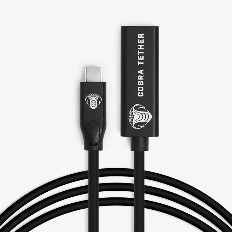 Cobra Tether Accessoires | Accessoires-USB-C / USB-C Femelle - 5m -Noir
