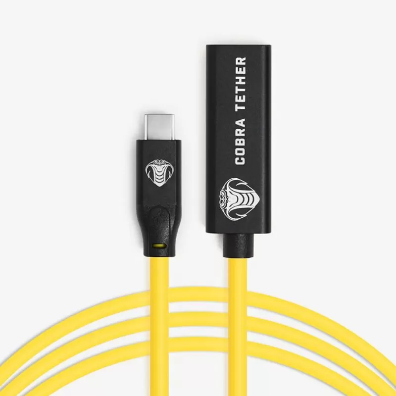Cobra Tether Accessoires | Accessoires-USB-C/USB-C Femelle-10m - Jaune