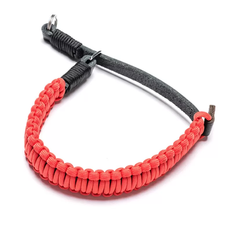 Leica Accessoires | Accessoires-COOPH Paracord Hand Strap noir/rouge 18892