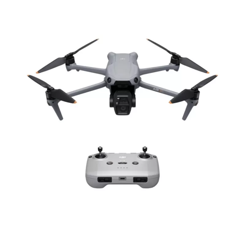 DJI Drones Avec Caméra-Air 3S avec radio RC-N3 - Drone double caméra 4K HDR, détection omnidirectionnelle