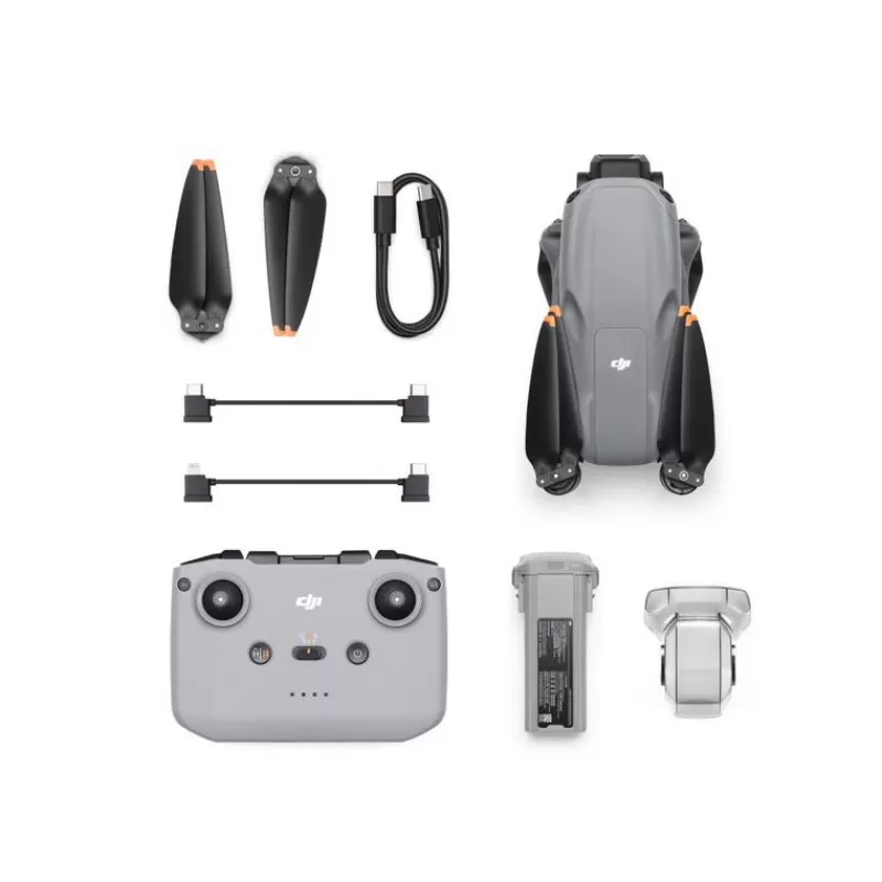 DJI Drones Avec Caméra-Air 3S avec radio RC-N3 - Drone double caméra 4K HDR, détection omnidirectionnelle
