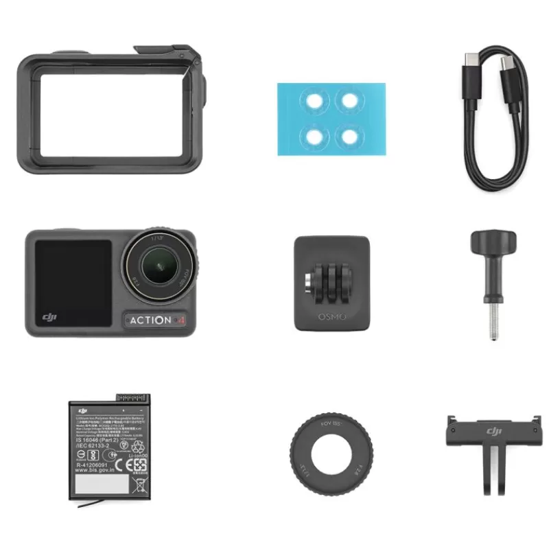 DJI Caméras Compactes Sportives-OSMO ACTION 4 STANDARD COMBO
