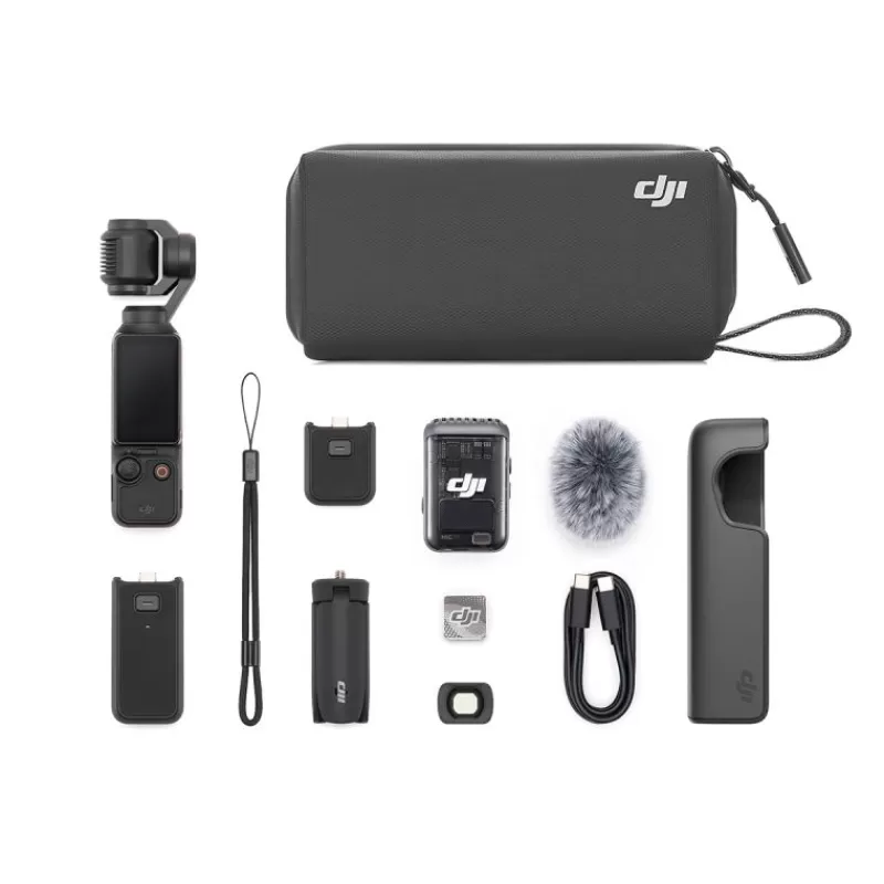 DJI Caméras Compactes Sportives-Osmo Pocket 3 Creator Combo- Caméra compacte 4K/120 ips avec stabilisation à 3 axes
