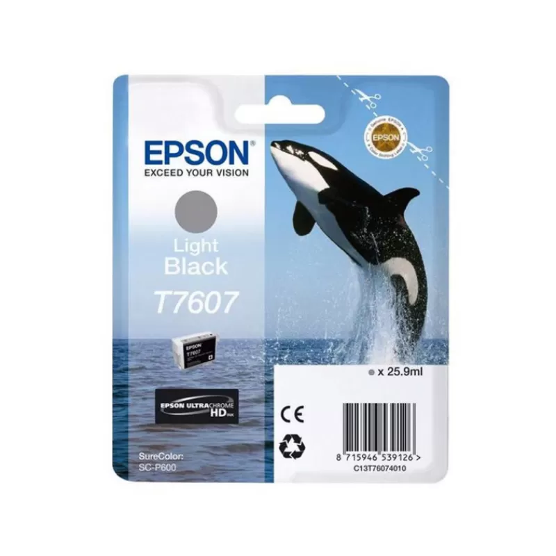 Epson Cartouches D'Encre-ENCRE T7607 ORQUE GRIS / P600