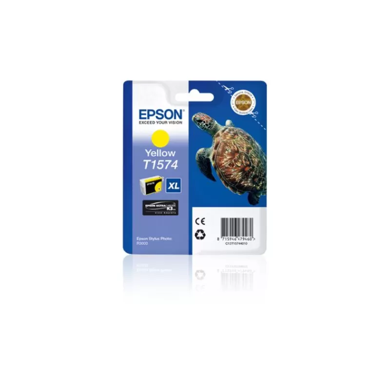 Epson Cartouches D'Encre-ENCRE T1574 TORTUE JAUNE POUR R3000