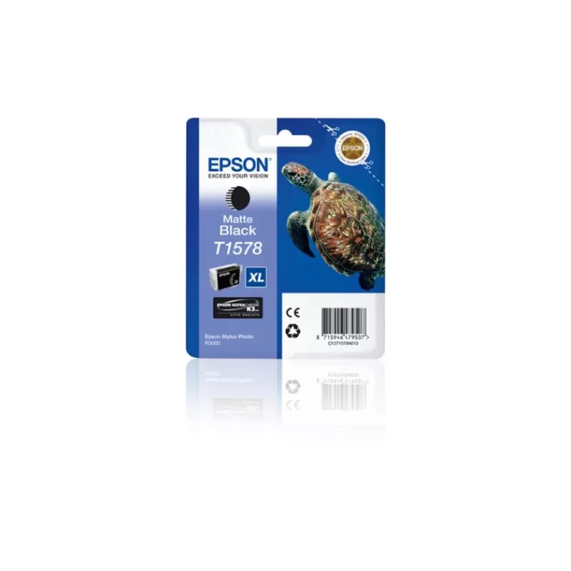 Epson Cartouches D'Encre-ENCRE T1578 TORTUE NOIRE MAT POUR R3000
