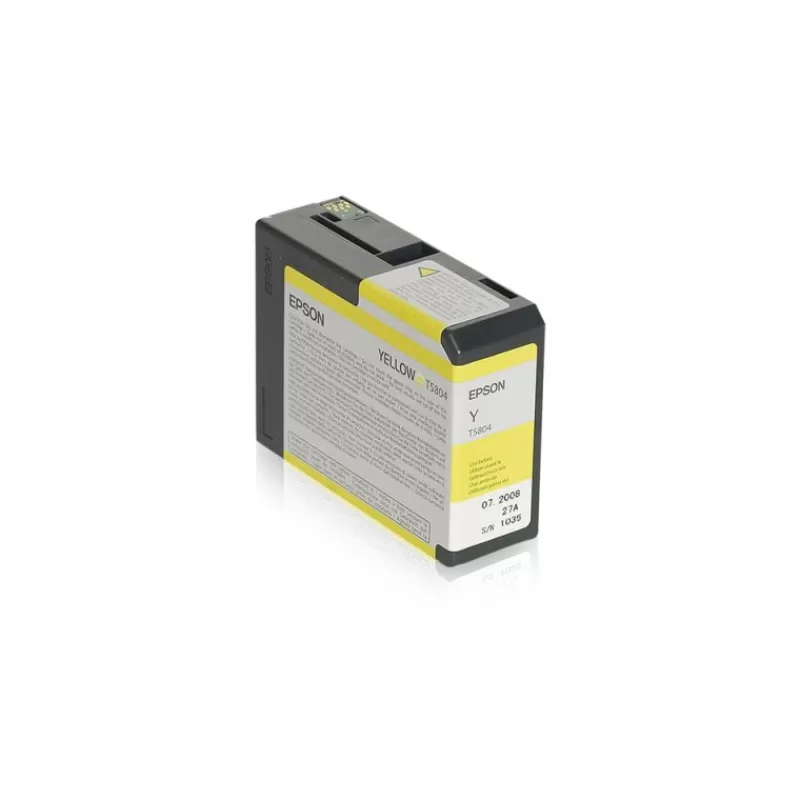 Epson Cartouches D'Encre-T5804 ENCRE JAUNE PHOTO POUR 3800/3880 80ml