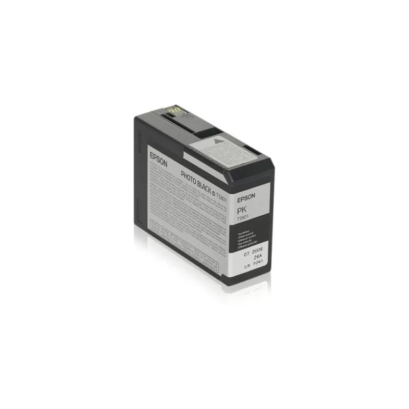 Epson Cartouches D'Encre-T5801 ENCRE NOIR PHOTO POUR 3800/3880 80ml