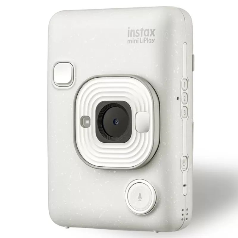 Fujifilm Appareils Photo Instantanés-INSTAX MINI LIPLAY Misty White – Photo instantanée et numérique