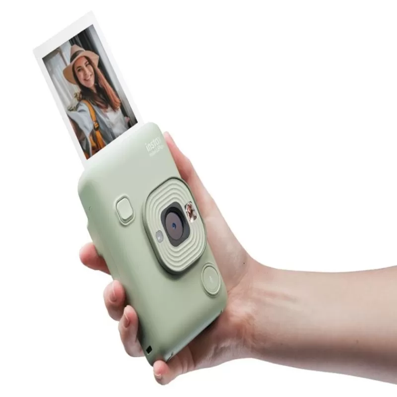 Fujifilm Appareils Photo Instantanés-INSTAX MINI LIPLAY VERT MATCHA - Appareil photo instantané hybride