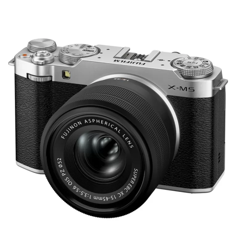 Fujifilm Appareils Photo Hybrides-X-M5silver + XC15-45mm