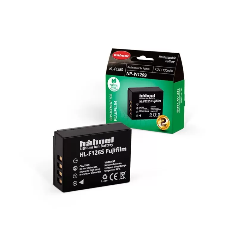 HAHNEL Alimentations & Grips | Alimentations & Grips-BATTERIE COMPAT. FUJI NP-W126S X2 ULTR