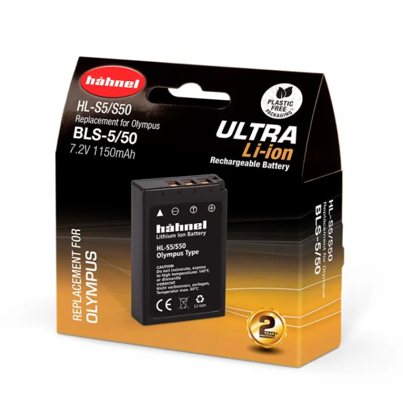 HAHNEL Alimentations & Grips | Alimentations & Grips-BATTERIE COMPAT. OLYMPUS BLS-5 ULTRA
