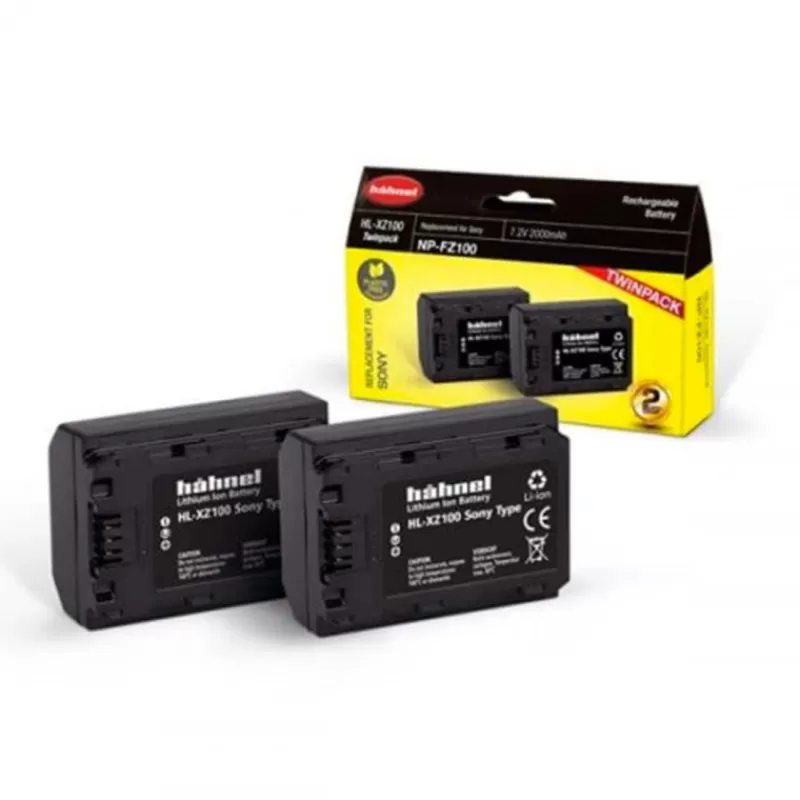 HAHNEL Alimentations & Grips | Alimentations & Grips-BATTERIE COMPAT. SONY NP-FZ100 X2 ULTR