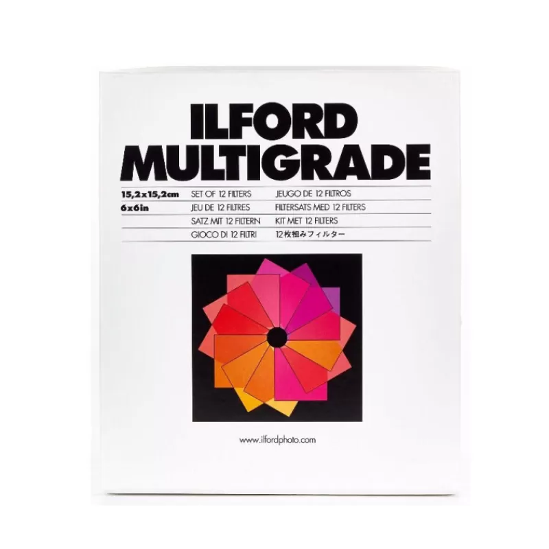 Ilford Matériel De Labo-1 JEU DE 12 FILTRES MULTIGRADE 8,9X8,9