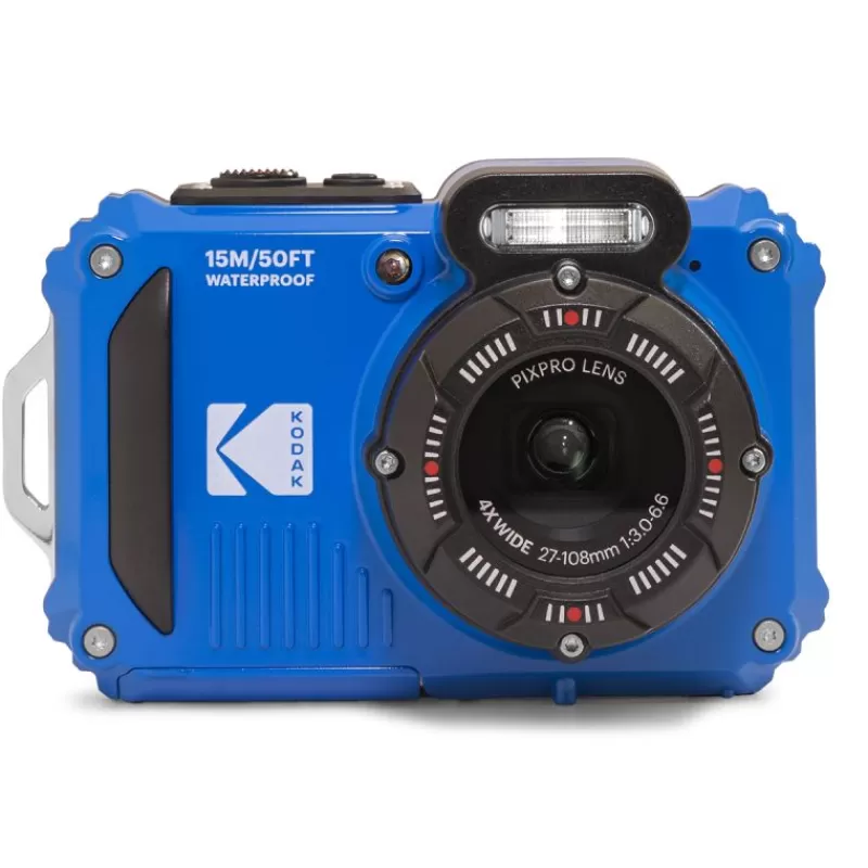 Kodak Appareils Photo Numériques Compacts & Bridges-PixPro WPZ2 bleu - Appareil Photo Étanche et Antichoc 16MP avec Wi-Fi