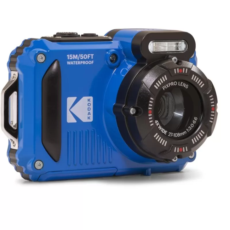 Kodak Appareils Photo Numériques Compacts & Bridges-PixPro WPZ2 bleu - Appareil Photo Étanche et Antichoc 16MP avec Wi-Fi