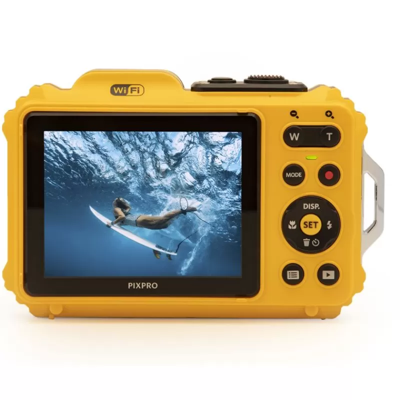 Kodak Appareils Photo Numériques Compacts & Bridges-PixPro WPZ2 jaune - Appareil Photo Étanche et Antichoc 16MP avec Wi-Fi