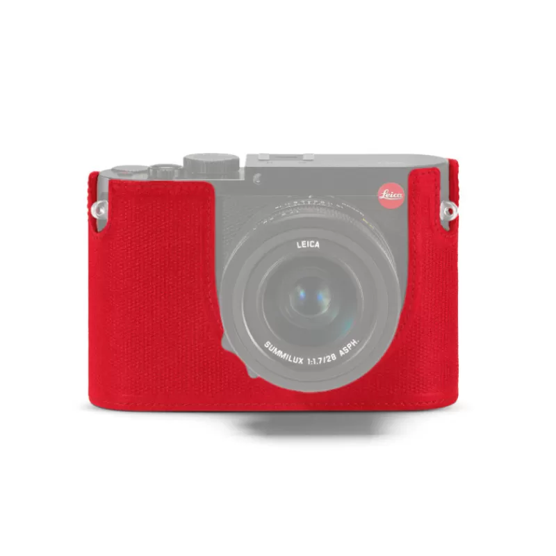 Leica Etuis Compact-PROTECTEUR DEMI-ETUI Q2 ROUGE - Panajou
