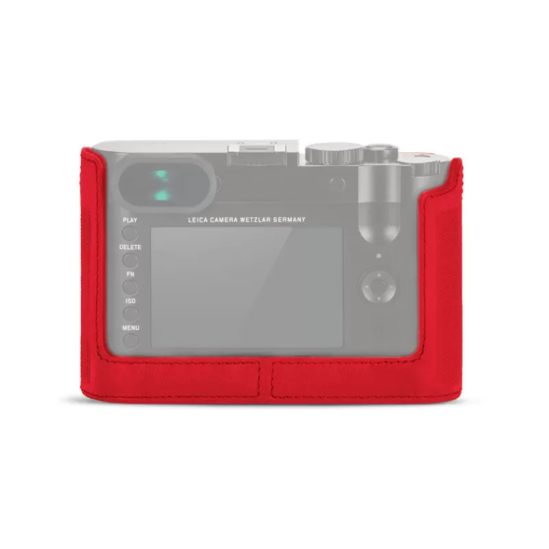 Leica Etuis Compact-PROTECTEUR DEMI-ETUI Q2 ROUGE - Panajou