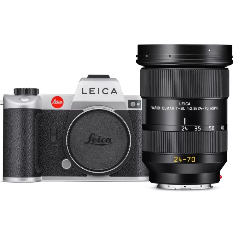 Leica Appareils Photo Hybrides-SL2 argent avec Vario-Elmarit-SL 24-70 f/2.8 ASPH 10898