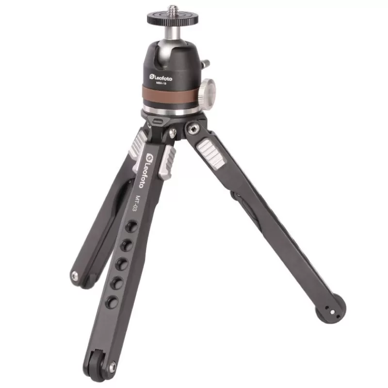 Leofoto Trépieds Photo & Vidéo-Pocket Mini Tripod MT-03 + Rotule MBH 19