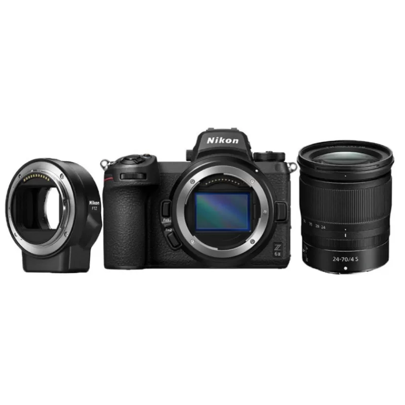 Nikon Appareils Photo Hybrides-Z 6II + 24-70MM F/4 +Bague FTZ