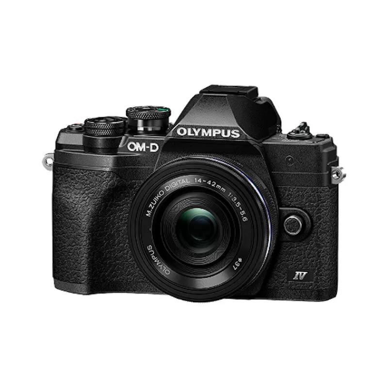 Olympus Appareils Photo Hybrides-OM-D E-M10 IV NOIR+14-42