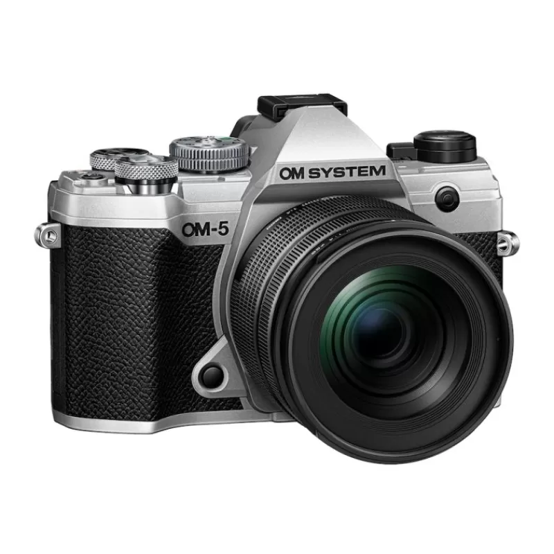 OM SYSTEM Appareils Photo Hybrides-OM-5+12-45 F4 PRO KITSILVER/NOIR