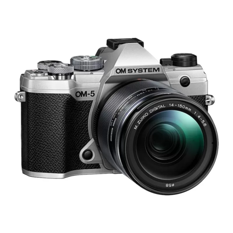 OM SYSTEM Appareils Photo Hybrides-OM-5+14-150 II KIT SILVER/NOIR