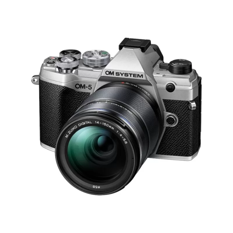 OM SYSTEM Appareils Photo Hybrides-OM-5+14-150 II KIT SILVER/NOIR