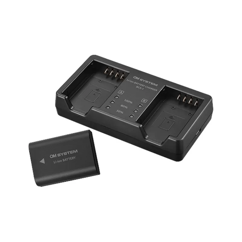 OM SYSTEM Alimentations & Grips | Alimentations & Grips-SBCX-1 KIT BATTERIE+CHARGEUR