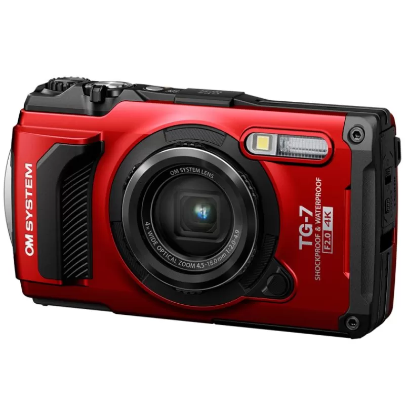 OM SYSTEM Appareils Photo Numériques Compacts & Bridges-TG-7 ROUGE