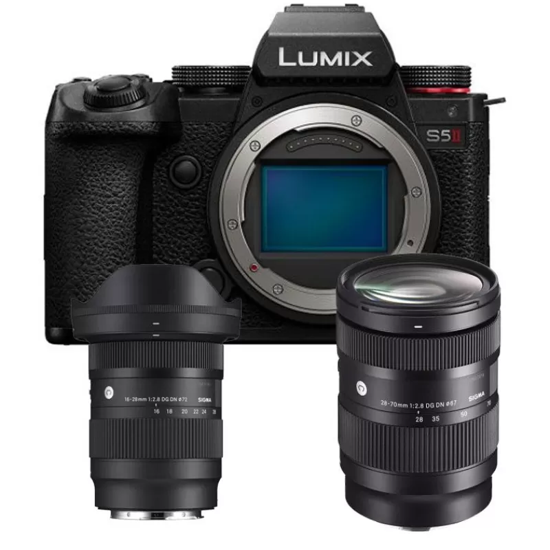 Panasonic Appareils Photo Hybrides-LUMIX DC-S5II + Sigma 16-28/28-70 F2.8