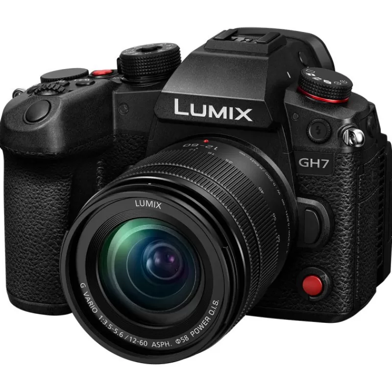 Panasonic Appareils Photo Hybrides-LUMIX GH7 + G 12-60mm F3.5-5.6 - Caméra Vidéo 4K Pro avec Capteur CMOS 25,2 MP