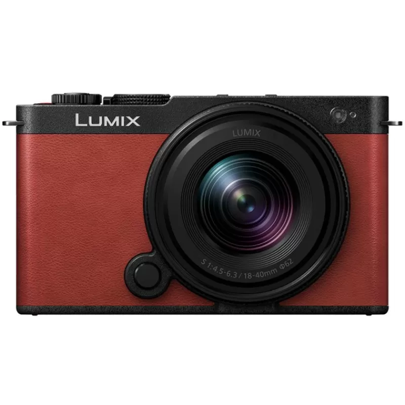 Panasonic Appareils Photo Hybrides-LUMIX S9 ROUGE+18-40/4,5-6,3