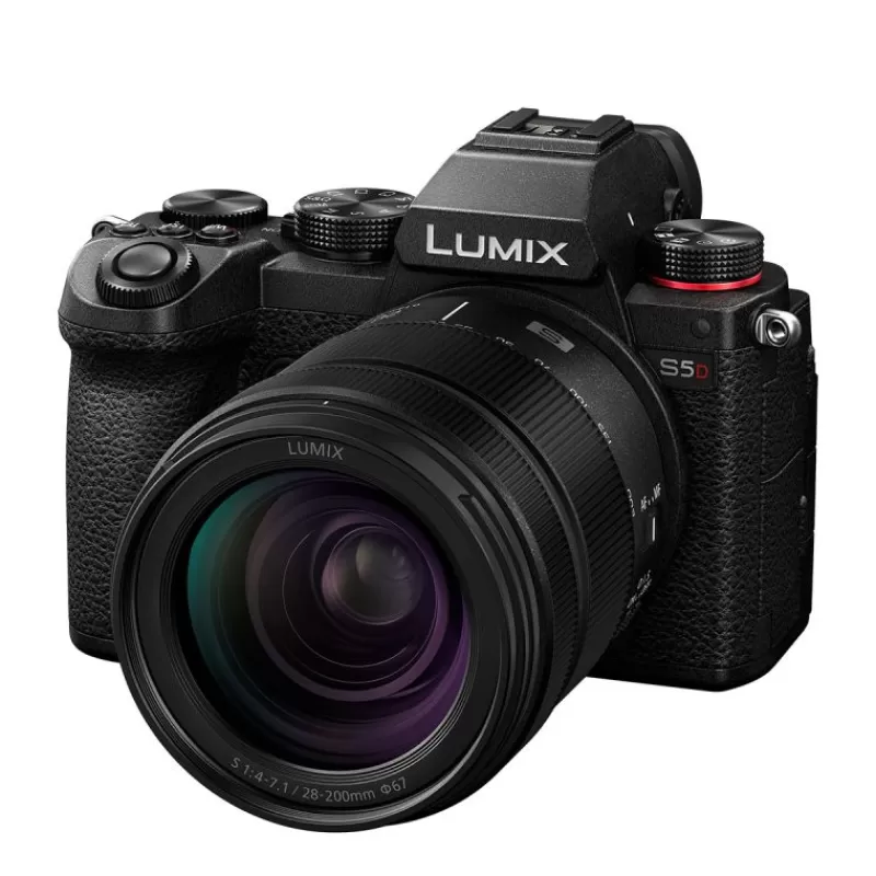 Panasonic Appareils Photo Hybrides-LUMIX S5D + 28-200mm - Hybride plein format compact, vidéo 4K et stabilisation