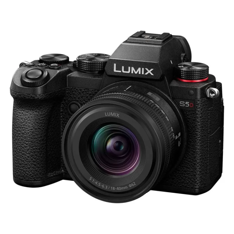 Panasonic Appareils Photo Hybrides-LUMIX S5D + 18-40mm + 50mm - Hybride plein format compact, vidéo 4K et stabilisation
