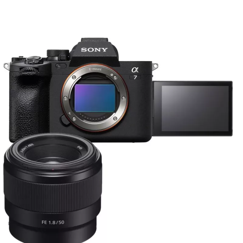 Sony Appareils Photo Hybrides-ALPHA 7 IV+ FE 50MM 1.8